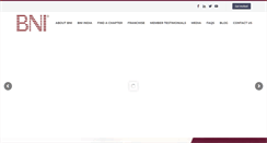 Desktop Screenshot of bni-india.com