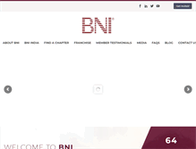 Tablet Screenshot of bni-india.com